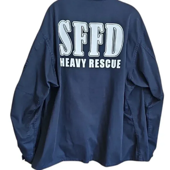 Santa Fe New Mexico Fire Department men's jacket pockets Heavy Rescue embroidery - Picture 4 of 14